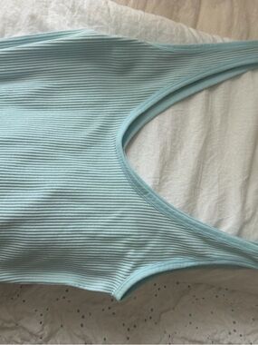 Colsie Ribbed Light Blue Tank Top